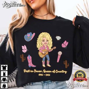 Dolly Parton Memorial Rest In Power Queen Of Country Tribute T Shirt (3)