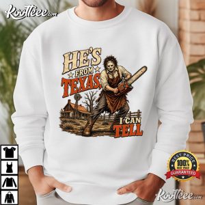 Halloween Slasher He's From Texas Can Tell Chainsaw Horror T-Shirt Halloween Slasher He's From Texas Can Tell Chainsaw Horror T Shirt (4)