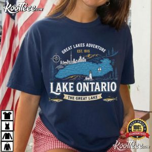 Lake Ontario Forever Not Lake America Protest Map T Shirt (2)