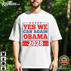 Yes We Can Again Obama 2028 Political Presidential Election T-Shirt Yes We Can Again Obama 2028 Political Presidential Election T Shirt (1)