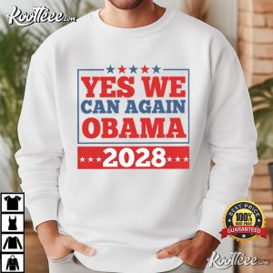 Yes We Can Again Obama 2028 Political Presidential Election T-Shirt Yes We Can Again Obama 2028 Political Presidential Election T Shirt (2)
