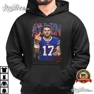 Josh Allen Middle Finger Funny Buffalo Football Vintage T Shirt (1)