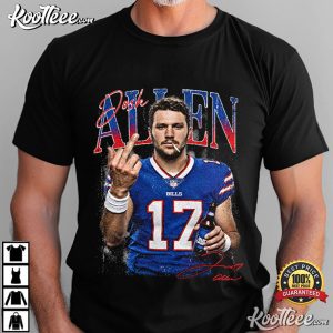 Josh Allen Middle Finger Funny Buffalo Football Vintage T Shirt (3)