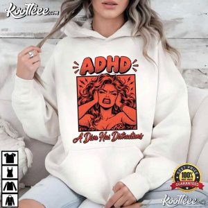 Funny ADHD A Diva Has Distractions Retro Pop Art T Shirt (3)