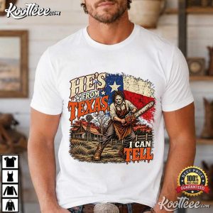 He’s From Texas I Can Tell Slasher Horror Halloween Fan T Shirt (4)