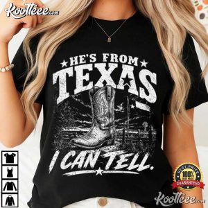 He's From Texas I Can Tell Slasher Horror Halloween Chainsaw T Shirt (2)