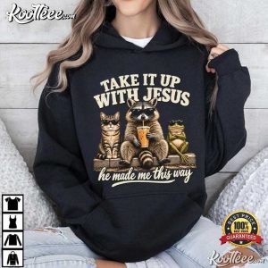 Christian Take It Up With Jesus Funny Animal T Shirt (2)