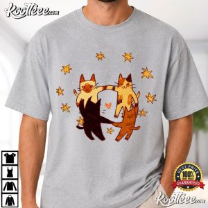 Cat Lovers Cute Dancing Cats Cottagecore Cute T Shirt (4)