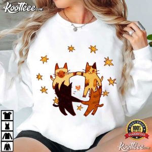 Cat Lovers Cute Dancing Cats Cottagecore Cute T-Shirt Cat Lovers Cute Dancing Cats Cottagecore Cute T Shirt (1)
