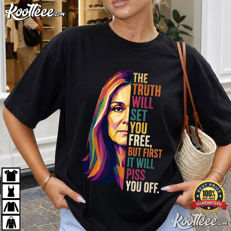 Gloria Steinem The Truth Will Set You Free Feminist Icon T-Shirt Gloria Steinem The Truth Will Set You Free Feminist Icon T-Shirt