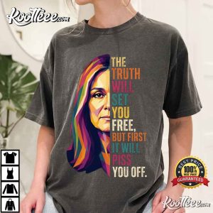 Gloria Steinem The Truth Will Set You Free Feminist Icon T Shirt (1)
