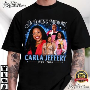 In Loving Memory Carla Jeffery Vintage Actress Tribute T-Shirt