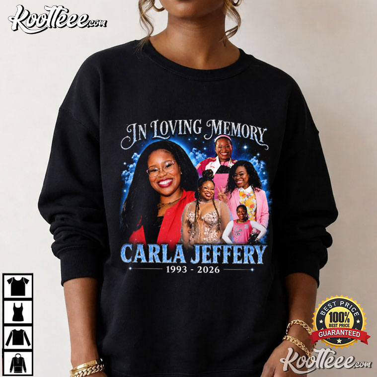 In Loving Memory Carla Jeffery Vintage Actress Tribute T-Shirt In Loving Memory Carla Jeffery Vintage Actress Tribute T-Shirt