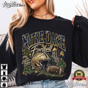 Notre Dame Football Vintage Irish Game Day T Shirt (1)