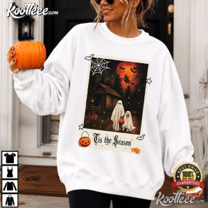 Tis The Season Vintage Halloween Ghosts Spooky Season T-Shirt Tis The Season Vintage Halloween Ghosts Spooky Season T Shirt (1)
