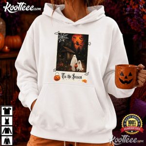 Tis The Season Vintage Halloween Ghosts Spooky Season T-Shirt Tis The Season Vintage Halloween Ghosts Spooky Season T Shirt (2)