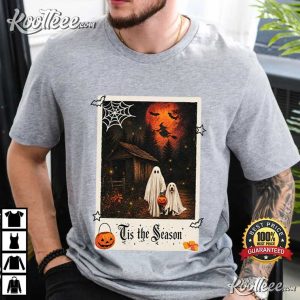 Tis The Season Vintage Halloween Ghosts Spooky Season T-Shirt Tis The Season Vintage Halloween Ghosts Spooky Season T Shirt (3)
