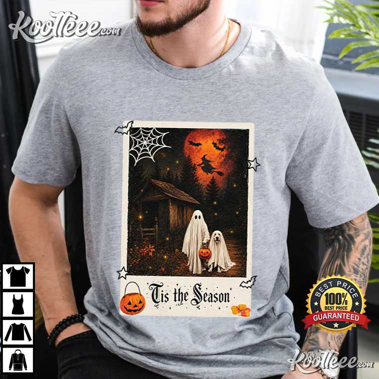 Tis The Season Vintage Halloween Ghosts Spooky Season T-Shirt Tis The Season Vintage Halloween Ghosts Spooky Season T-Shirt