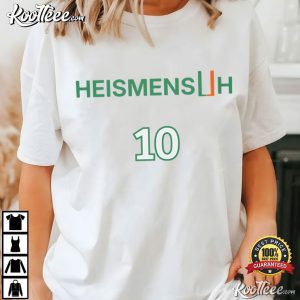 Miami Hurricanes Heismensuh 10 Darian Mensah Heisman Football T Shirt (4)