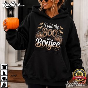 Halloween Pumpkin I Put The Boo In Boujee Spooky Season T Shirt (2)