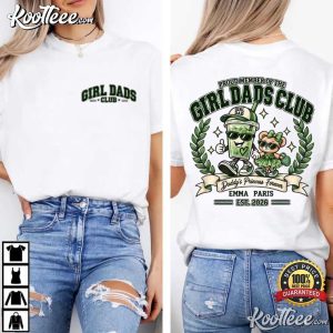 Fathers Day Girl Dads Club Personalized T-Shirt Fathers Day Girl Dads Club Personalized T Shirt (1)