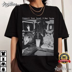 Xray Technologist Raccoon Radiology Possum Rad Grad T Shirt (4)