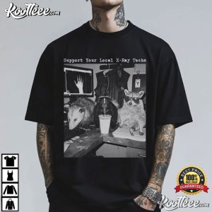 Xray Technologist Raccoon Radiology Possum Rad Grad T Shirt (1)