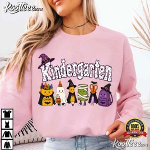 Kindergarten Halloween Spooky School Supplies T-Shirt Kindergarten Halloween Spooky School Supplies T Shirt (1)