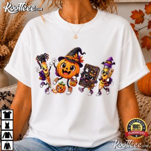 Spooky School Supplies Halloween Teacher T Shirt (1)