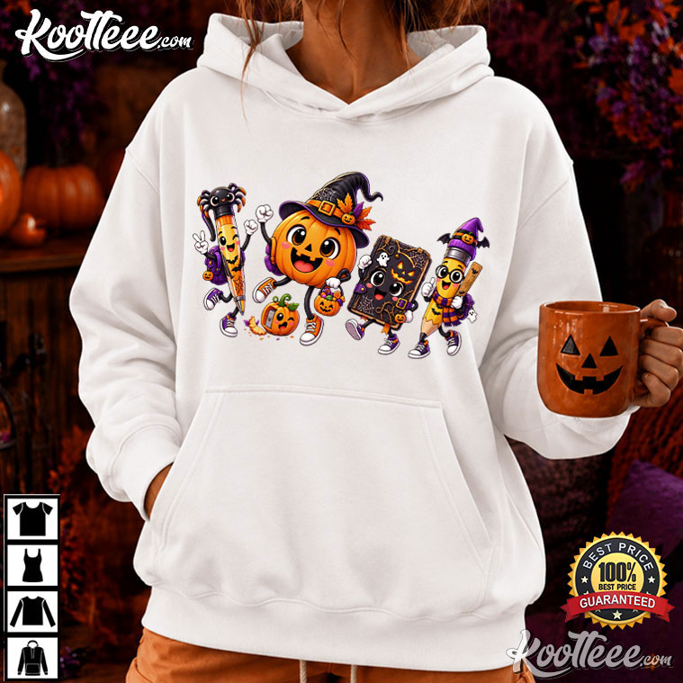 Spooky School Supplies Halloween Teacher T-Shirt Spooky School Supplies Halloween Teacher T-Shirt