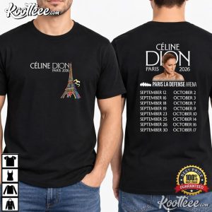 Céline Dion Paris Tour Live On Tour 2026 Fan Gift T Shirt (1)