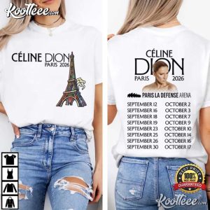 Céline Dion Paris Tour Live On Tour 2026 Fan Gift T-Shirt Céline Dion Paris Tour Live On Tour 2026 Fan Gift T Shirt (3)