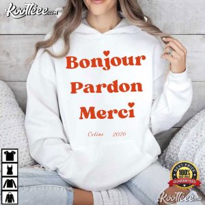 Celine Dion Bonjour Pardon Merci 2026 Fan T-Shirt Celine Dion Bonjour Pardon Merci 2026 Fan T Shirt (4)