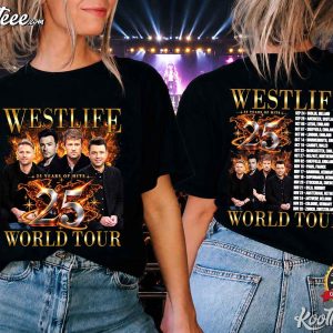 Westlife 25th Anniversary Tour 2026 Concert Top T Shirt (2)