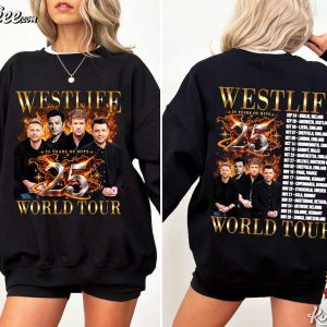 Westlife 25th Anniversary Tour 2026 Concert Top T Shirt (3)