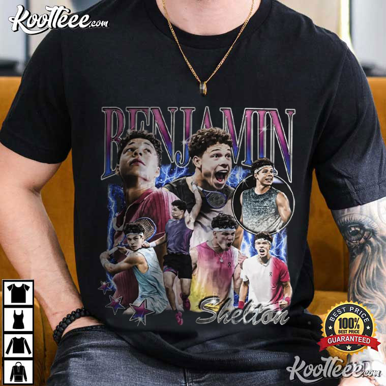 Benjamin Shelton US Open Tennis Bootleg Style Graphic T-Shirt Benjamin Shelton US Open Tennis Bootleg Style Graphic T-Shirt