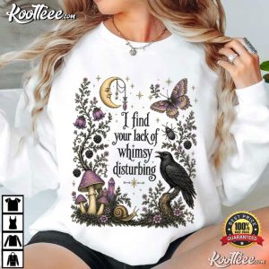 Lack Of Whimsy Crow Witchy Autumn Halloween T-Shirt Lack Of Whimsy Crow Witchy Autumn Halloween T Shirt (2)
