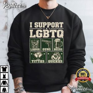 I Support LGBTQ Pride Month Funny Meme T-Shirt I Support LGBTQ Pride Month Funny Meme T Shirt (2)