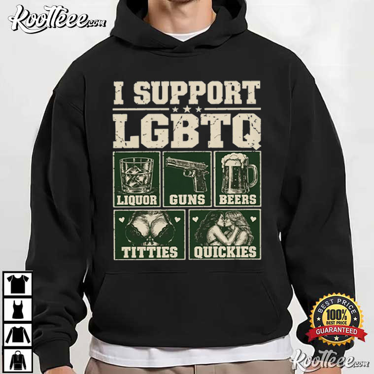 I Support LGBTQ Pride Month Funny Meme T-Shirt I Support LGBTQ Pride Month Funny Meme T-Shirt