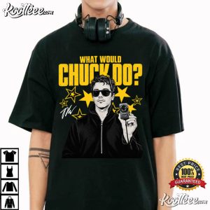 Role Model What Would Chuck Do 90s Chuck Timely And The Hourglass T-Shirt Role Model What Would Chuck Do 90s Chuck Timely And The Hourglass T Shirt (1)