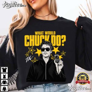 Role Model What Would Chuck Do 90s Chuck Timely And The Hourglass T-Shirt Role Model What Would Chuck Do 90s Chuck Timely And The Hourglass T Shirt (2)