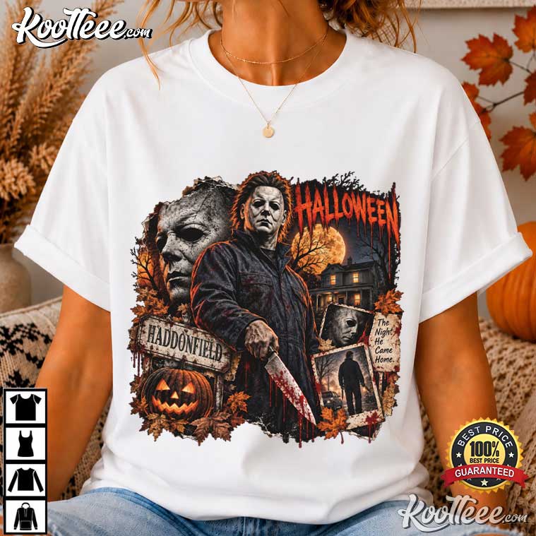 Slasher Movie Vintage Halloween Horror Spooky Season T-Shirt