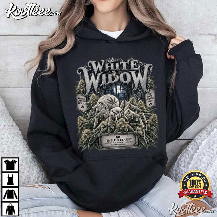 White Widow Cannabis Genetics Strain Lover Gift T-Shirt White Widow Cannabis Genetics Strain Lover Gift T-Shirt