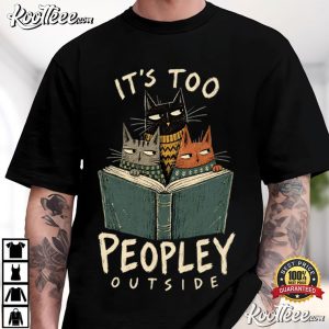 Anti Social Introvert Funny Cat Lover Cosy Autumn T Shirt (1)