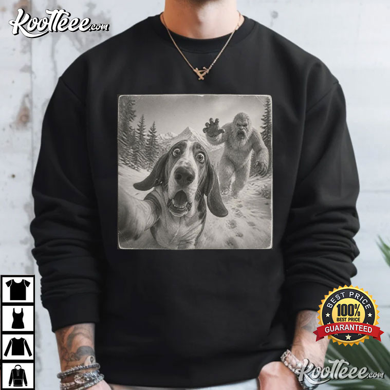 Basset Hound Bigfoot Yeti Snow Basset Meme T-Shirt Basset Hound Bigfoot Yeti Snow Basset Meme T-Shirt