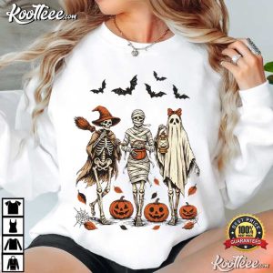 Halloween Skeleton Pumpkin Ghost Spooky Fall T-Shirt Halloween Skeleton Pumpkin Ghost Spooky Fall T Shirt (2)