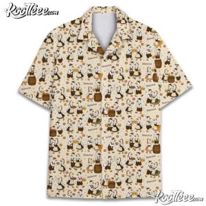 Beer Pretzel And Dancing Goose Oktoberfest Aloha Hawaiian Shirt (1)