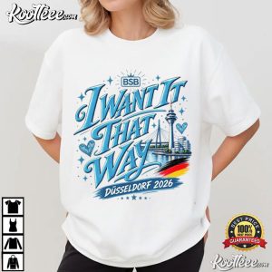 Backstreet Boy I Want It That Way Dusseldorf 2026 Concert T-Shirt Backstreet Boy I Want It That Way Dusseldorf 2026 Concert T Shirt (2)