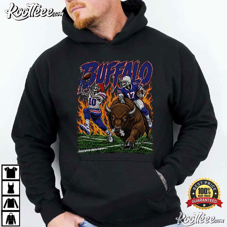 Buffalo Football Skull Vintage Game Day Fan T-Shirt Buffalo Football Skull Vintage Game Day Fan T-Shirt