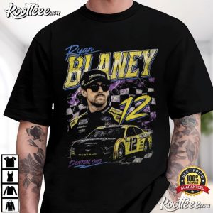 Ryan Blaney Racecar No 12 Vintage NASCAR T-Shirt Ryan Blaney Racecar No 12 Vintage NASCAR T Shirt (1)